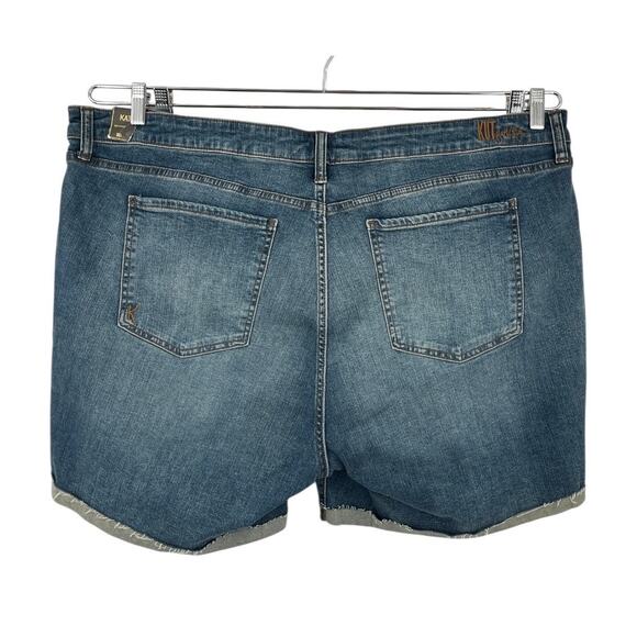 Kut from the Kloth shorts Katy boyfriend cuffed blue size 22W - Picture 5 of 5